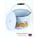 Ведро 9л 1221Ц/4Рб Фруктовая фантазия с крышкой