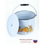Ведро 9л 1221Ц/4Рб Фруктовая фантазия с крышкой