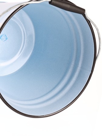 Ведро 12л 1224/4Рб Фруктовая фантазия с крышкой - голубой