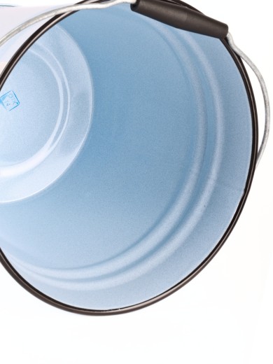 Ведро 12л 1224/4Рб Фруктовая фантазия с крышкой - голубой