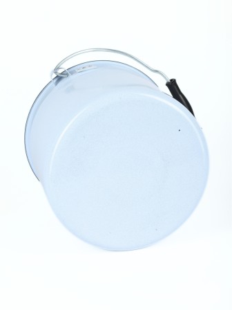 Ведро 9л без деколи С-1221Ц/Рб Белый рябчик с крышкой