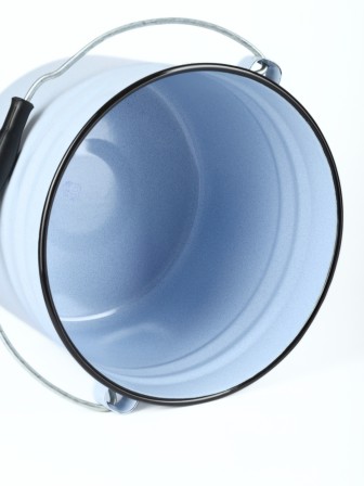 Ведро 9л без деколи С-1221Ц/Рб Белый рябчик с крышкой