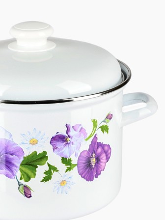 Кастрюля 4,5л C-1615АП2/4 Анютины глазки