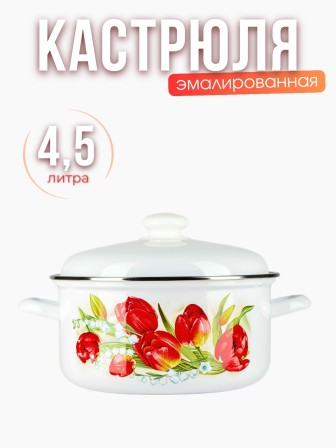 Кастрюля 4,5л С-1515АП2/4 Ласковый май