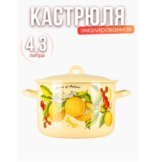 Кастрюля 4,3л С-16141/4КмЭ Фруктовая фантазия