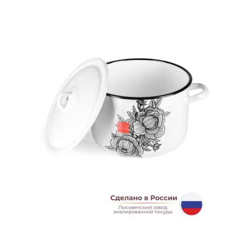 Кастрюля 4,3л С-16141/4Э Urban flower