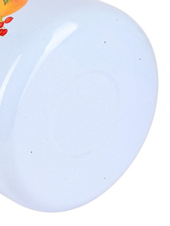 Кастрюля 12л С-1624/4Рб Фруктовая фантазия голубая, с крышкой