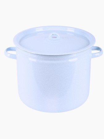 Кастрюля 12л С-1624/4Рб Татьяна - голубая, с крышкой