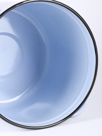 Кастрюля 12л С-1624/4Рб Татьяна - голубая, с крышкой