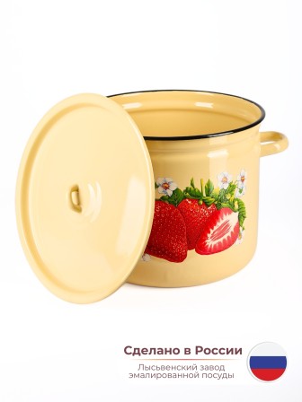 Кастрюля 12л С-1624/4Км Сочная клубника