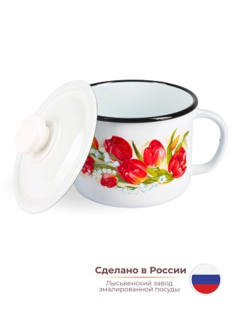Кружка с крышкой 1л С-0207П2/4 Ласковый май