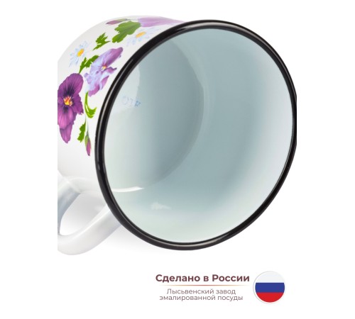 Кружка 1л С-0107/4 Анютины глазки Кружка 1л С-0107/4 Анютины глазки
