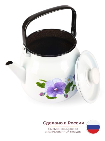 Чайник 3,5л C-2713П2/4Рч Анютины глазки