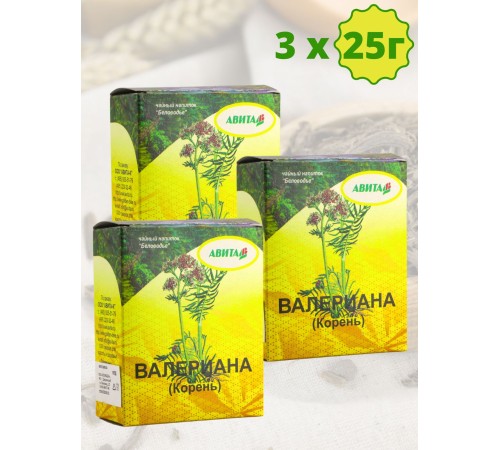 Фитосбор Авита Валериана (корень) 25 г х 3 шт Фитосбор Авита Валериана (корень) 25 г х 3 шт
