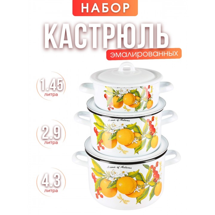 Набор 001 Фруктовая фантазия к. 1,45/2,9/4,3л С-001/4Э