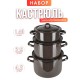 Набор кастрюль 001 Коричневый рябчик С-001/РкЭ