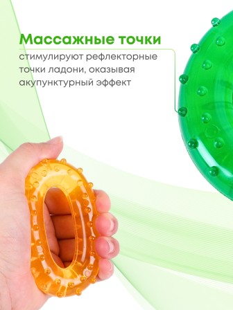 Массажер ЭСПАНДЕР ВЗРОСЛЫЙ ЗЕЛЕНЫЙ кистевой