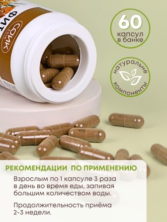 БАД Фитолекс для печени с бессметником и девясилом, 60 капс.