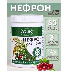 БАД Нефрон для почек с брусникой и золотарником, 60 капс.