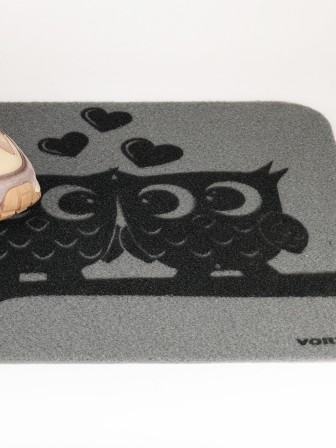 Коврик придверный VORTEX 24254 Под луной (Совята) 24254, 40 х 60 см, без подложки