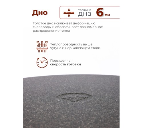 Сковорода Premium (mokko) с030902 30см,съемн.ручка,стек.крышка Сковорода Premium (mokko) с030902 30см,съемн.ручка,стек.крышка