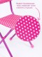 Стул детский Ника СТУ3/8 "Горошек на розовом" (розовый, белый горошек) 