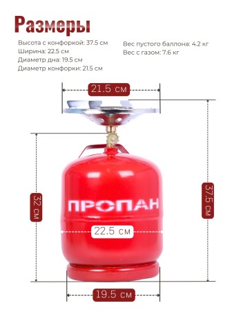 Газовая плита Кемпинг 8л ПГТ 1Б-В для пищи