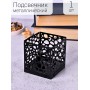 Подсвечник-трансформер куб 1 цвет черный 