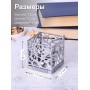 Подсвечник-трансформер куб 3 цвет хром 
