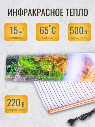 Обогреватель настенный Домашний очаг Водопад 500Вт