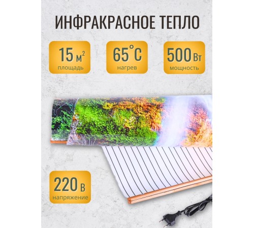 Обогреватель настенный Домашний очаг Водопад 500Вт