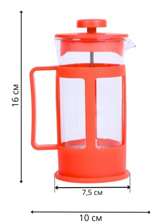 Френч-пресс MALLONY Plastico-350, 350 мл оранжевый