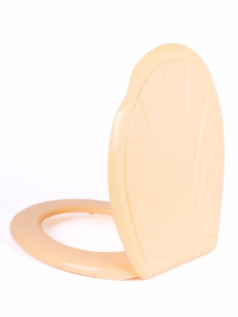 Сиденье для унитаза жесткое Ракушка крем