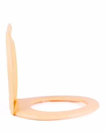 Сиденье для унитаза жесткое Ракушка крем