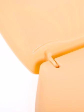 Сиденье для унитаза жесткое Ракушка крем