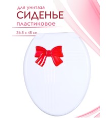 Сиденье для унитаза РП-811 Комфорт Люкс красный бант