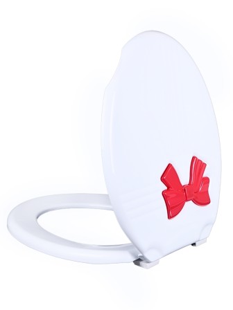 Сиденье для унитаза РП-811 Комфорт Люкс красный бант