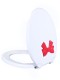 Сиденье для унитаза РП-811 Комфорт Люкс красный бант
