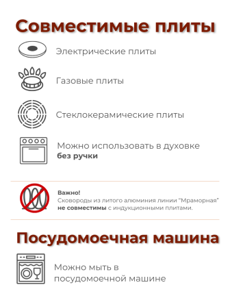 Сковорода блинная со съёмной ручкой Kukmara Мраморная сбмт220-1а, 22 см, антипригарное покрытие
