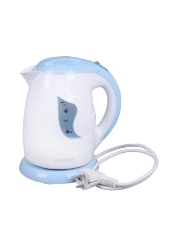 Чайник ENERGY Е-209 1,0л 0,8кВт, диск - БЕЛО-ГОЛУБОЙ