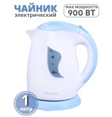 Чайник ENERGY Е-209 1,0л 0,8кВт, диск - БЕЛО-ГОЛУБОЙ