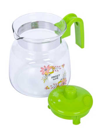 Кувшин MALLONY PENTOLA-1200, 1,2 л -- салатовая ручка, Sweet Home