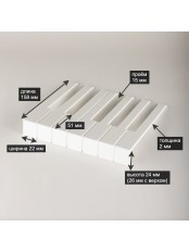 Накладки на клавиши пианино комплект 52 шт белые