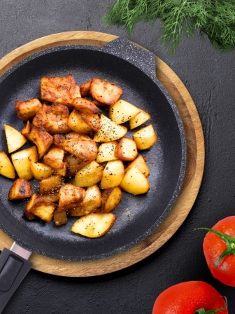 Сковорода Гранит star С026803 26см, съемная ручка, стеклянная крышка