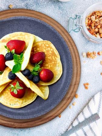 Сковорода блинная Premium (grey) 12901 22см антипригарная с несъемной ручкой