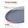 Сковорода блинная Premium (grey) 12901 22см антипригарная с несъемной ручкой