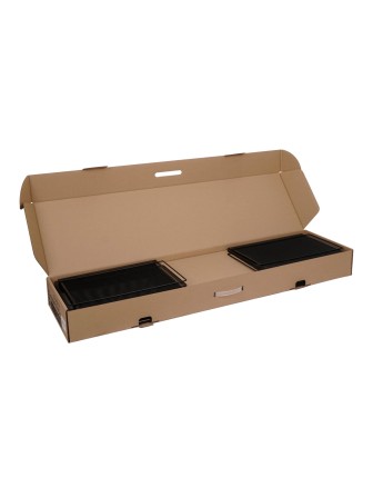 Этажерка Ладья 35КС черная, на колесиках Э410Ч