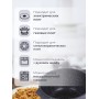 Кастрюля Гранит black 3л антипригарная с крышкой арт. 43802