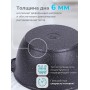 Кастрюля Гранит black 3л антипригарная с крышкой арт. 43802