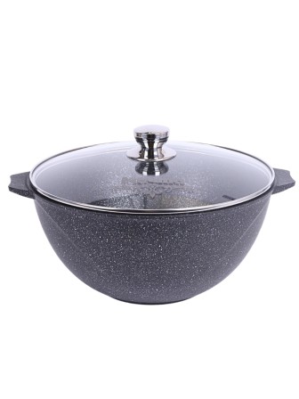 Казан для плова Гранит star 8л, антипригарный с крышкой 58803